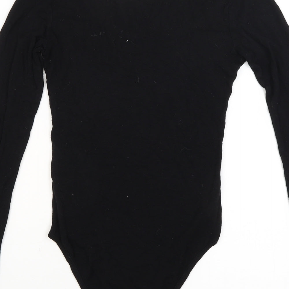 Boohoo Womens Black   Bodysuit One-Piece Size 6