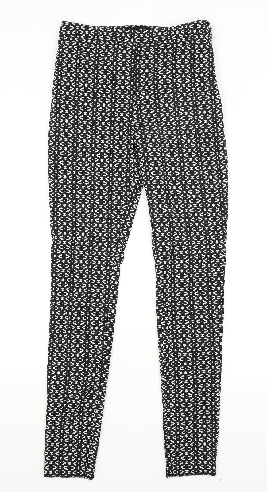 Atmosphere Womens Black Herringbone  Trousers  Size 8 L28 in