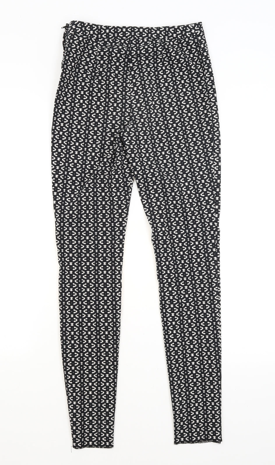 Atmosphere Womens Black Herringbone  Trousers  Size 8 L28 in
