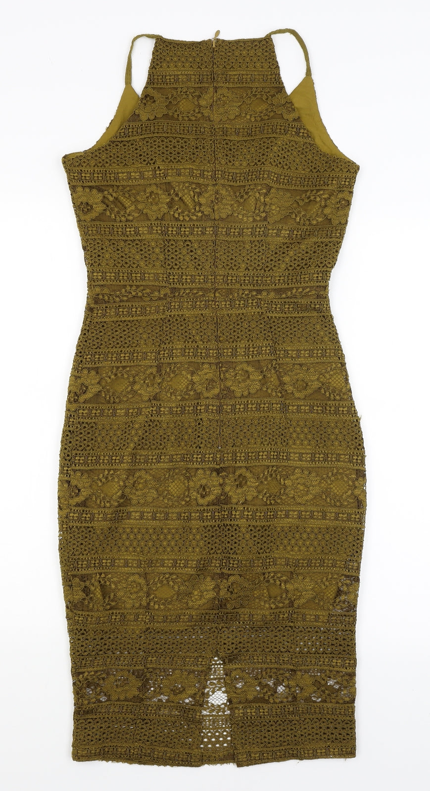 H&M Womens Green Floral  Bodycon  Size 8