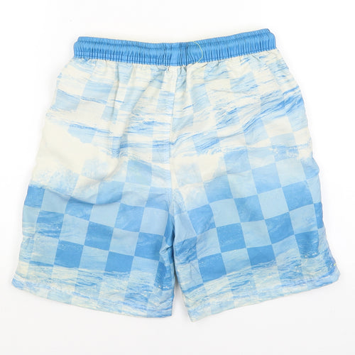 Surf Life Boys Blue Check  Utility Shorts Size 10-11 Years - Dinosaur