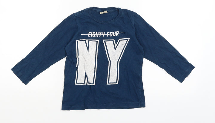 Zara Boys Boys Blue Basic T-Shirt Size 4 Years - NY