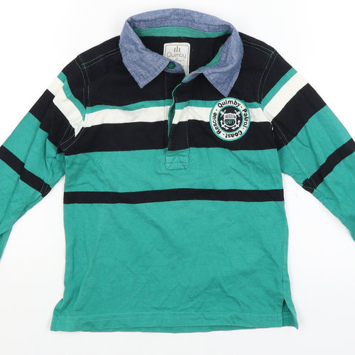 Quimby Boys Green   Basic T-Shirt Size 4 Years