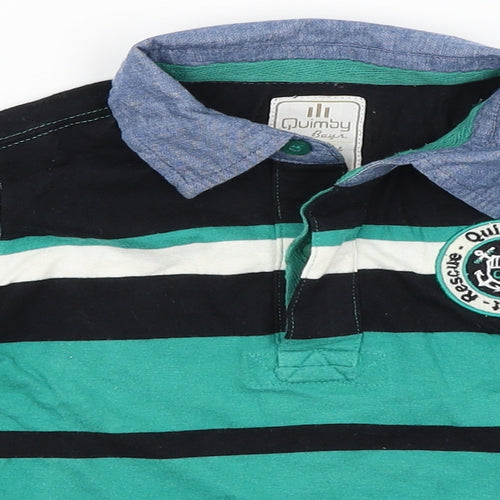 Quimby Boys Green   Basic T-Shirt Size 4 Years