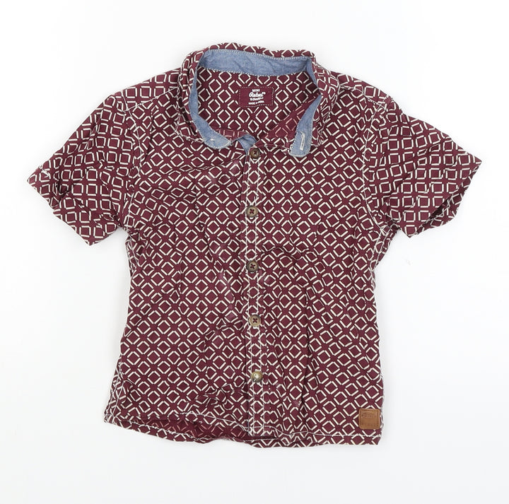 Mini Rebel Baby Red Basic Button-Up Size 18-24 Months