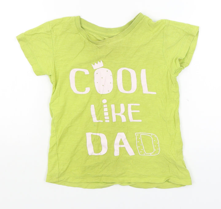 Matalan Boys Yellow Basic T-Shirt Size 3-4 Years - Cool like Dad