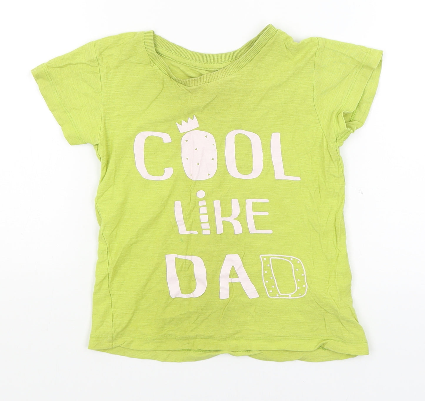 Matalan Boys Yellow   Basic T-Shirt Size 3-4 Years  - Cool like Dad