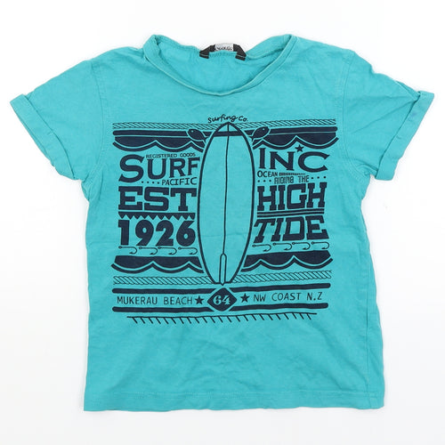 George Boys Blue   Basic T-Shirt Size 4-5 Years  - Surf