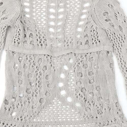 Creamie Girls Grey   Cardigan Jumper Size 5 Years