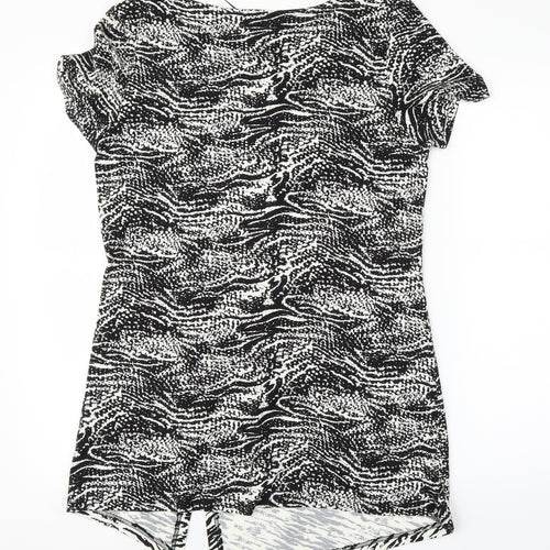 BPC Womens Black Animal Print  Bodycon  Size L