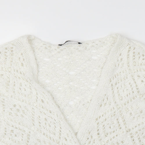 George Womens White   Cardigan Jumper Size 20