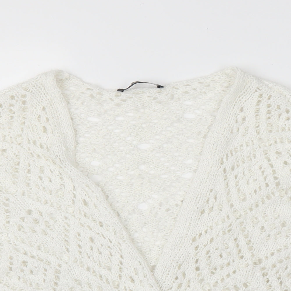 George Womens White   Cardigan Jumper Size 20