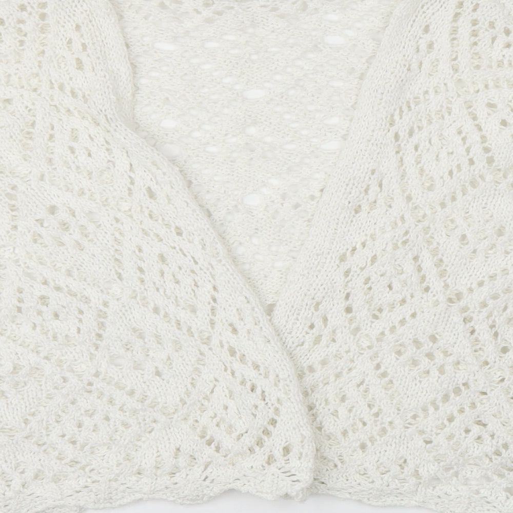 George Womens White   Cardigan Jumper Size 20