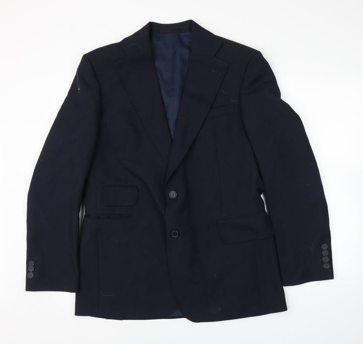 Lui Mens Blue Jacket Suit Jacket Size 40