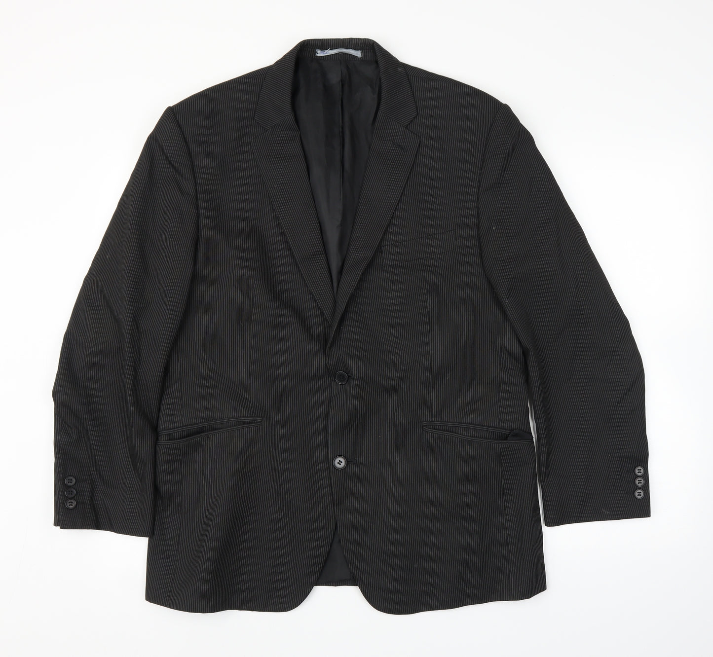 Preworn Mens Black   Jacket Suit Jacket Size 42