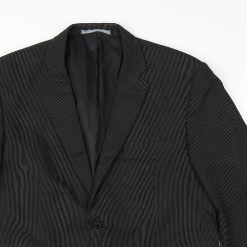 Preworn Mens Black   Jacket Suit Jacket Size 42