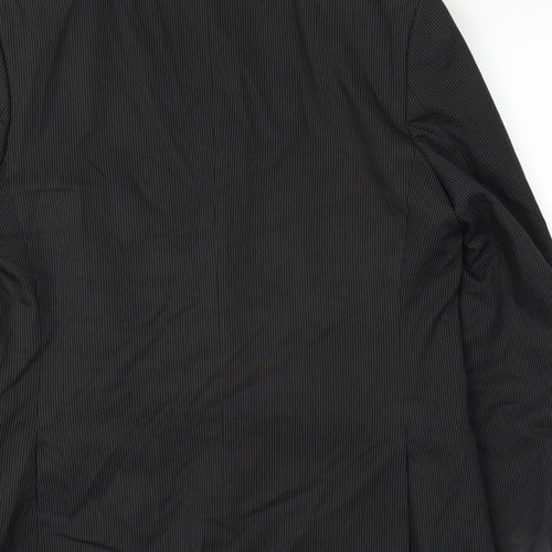 Preworn Mens Black   Jacket Suit Jacket Size 42