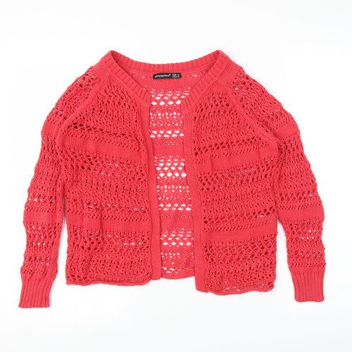 Primark Womens Red   Cardigan Jumper Size 10