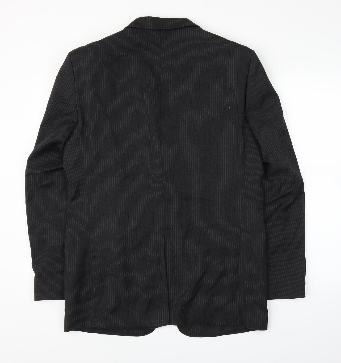Philosophy Blues Original Mens Black Striped  Jacket Suit Jacket Size 42