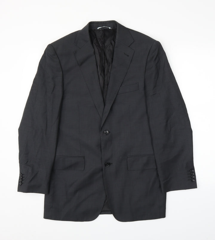 Allen Clark Mens Grey   Jacket Suit Jacket Size 38