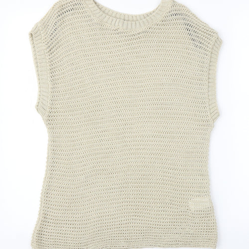 Warehouse Womens Beige   Vest Jumper Size 6
