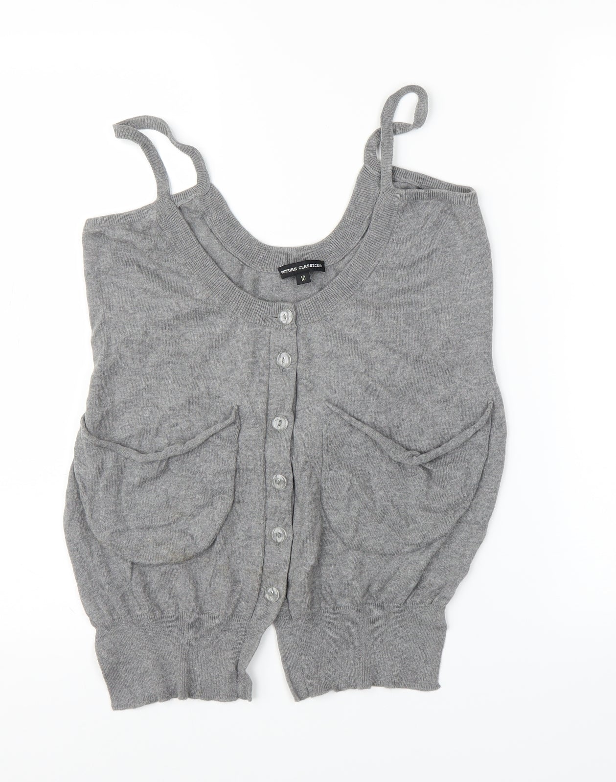 Future Classics Womens Grey   Cardigan Jumper Size 10