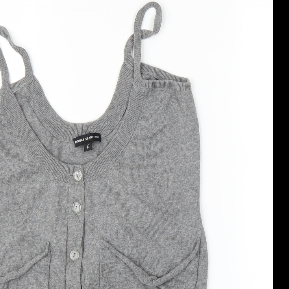 Future Classics Womens Grey   Cardigan Jumper Size 10