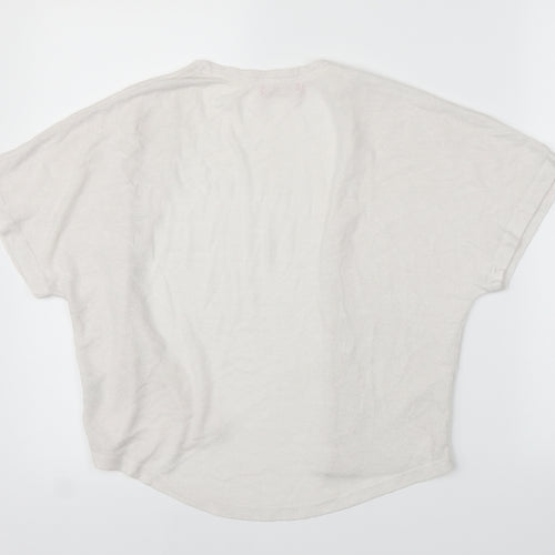 Young Dimension Girls White   Cardigan Jumper Size 7-8 Years