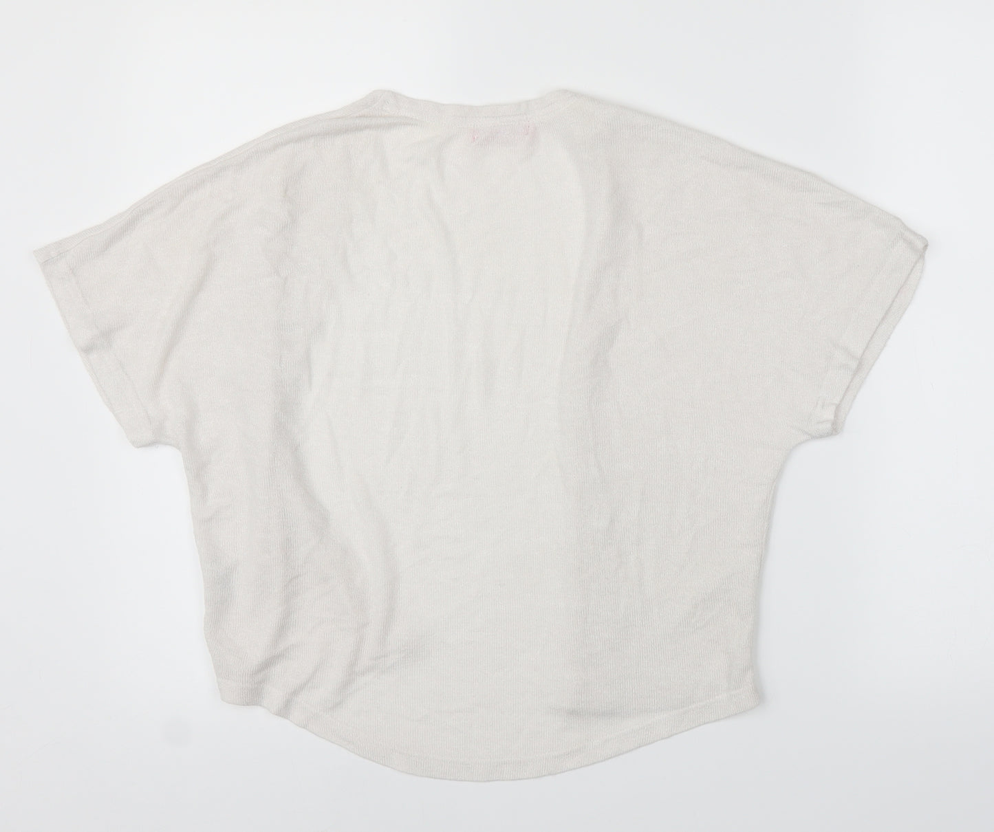 Young Dimension Girls White   Cardigan Jumper Size 7-8 Years