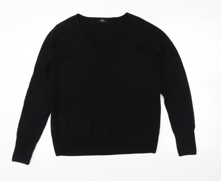 F&F Womens Black   Pullover Jumper Size 14