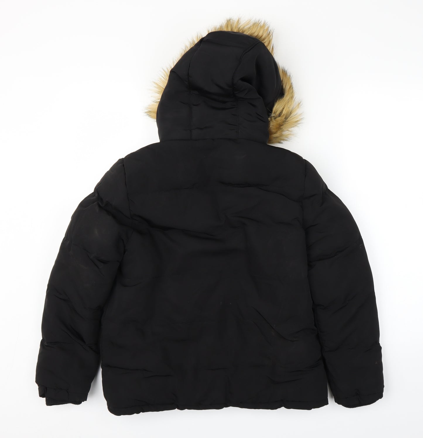 SoulCal&Co Boys Black   Puffer Jacket Coat Size 11-12 Years