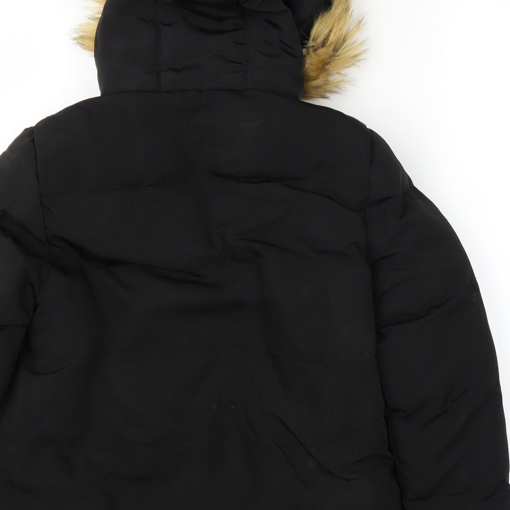 SoulCal&Co Boys Black   Puffer Jacket Coat Size 11-12 Years