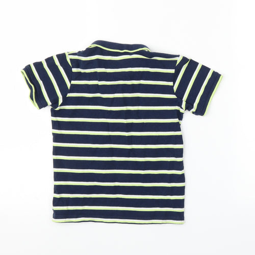 Matalan Boys Blue Striped  Basic Polo Size 6 Years