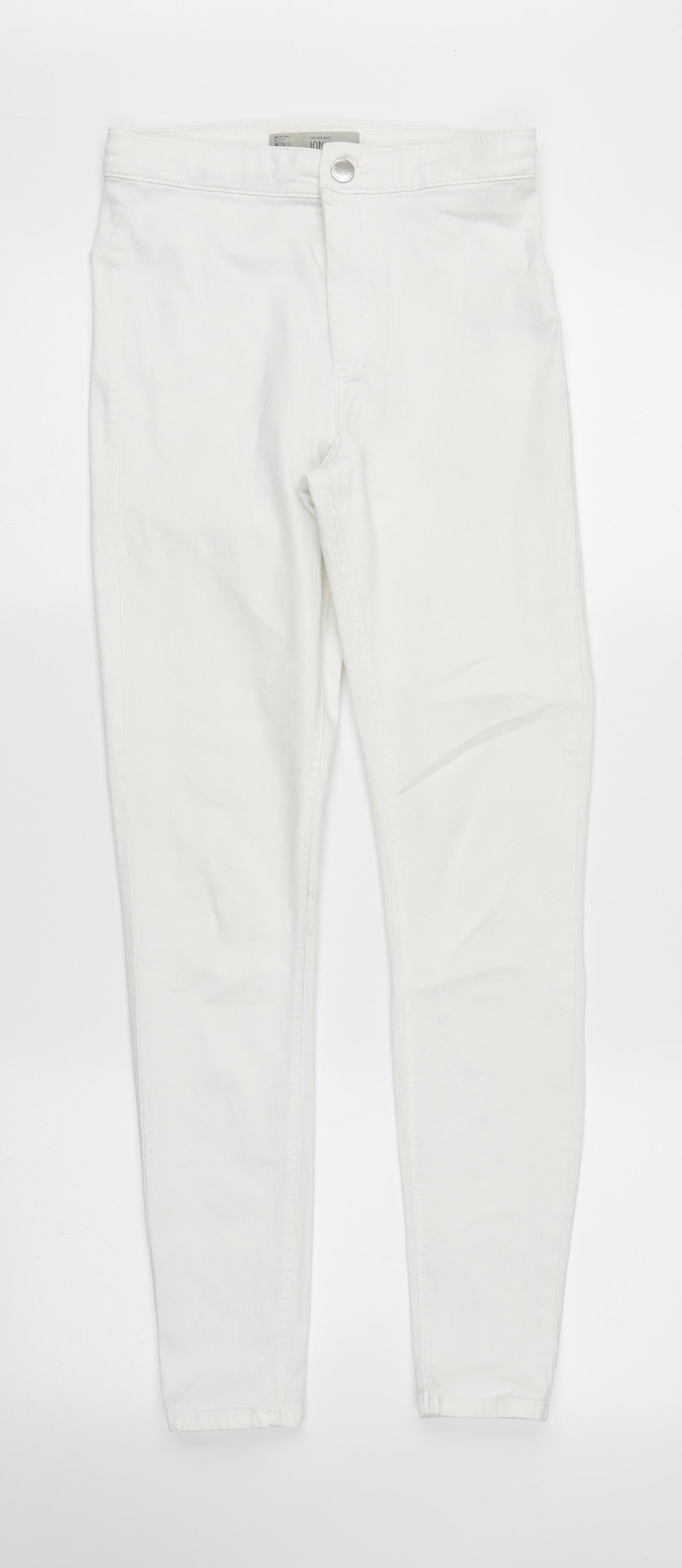 Topshop Womens White  Denim Jegging Jeans Size 28 in L27 in