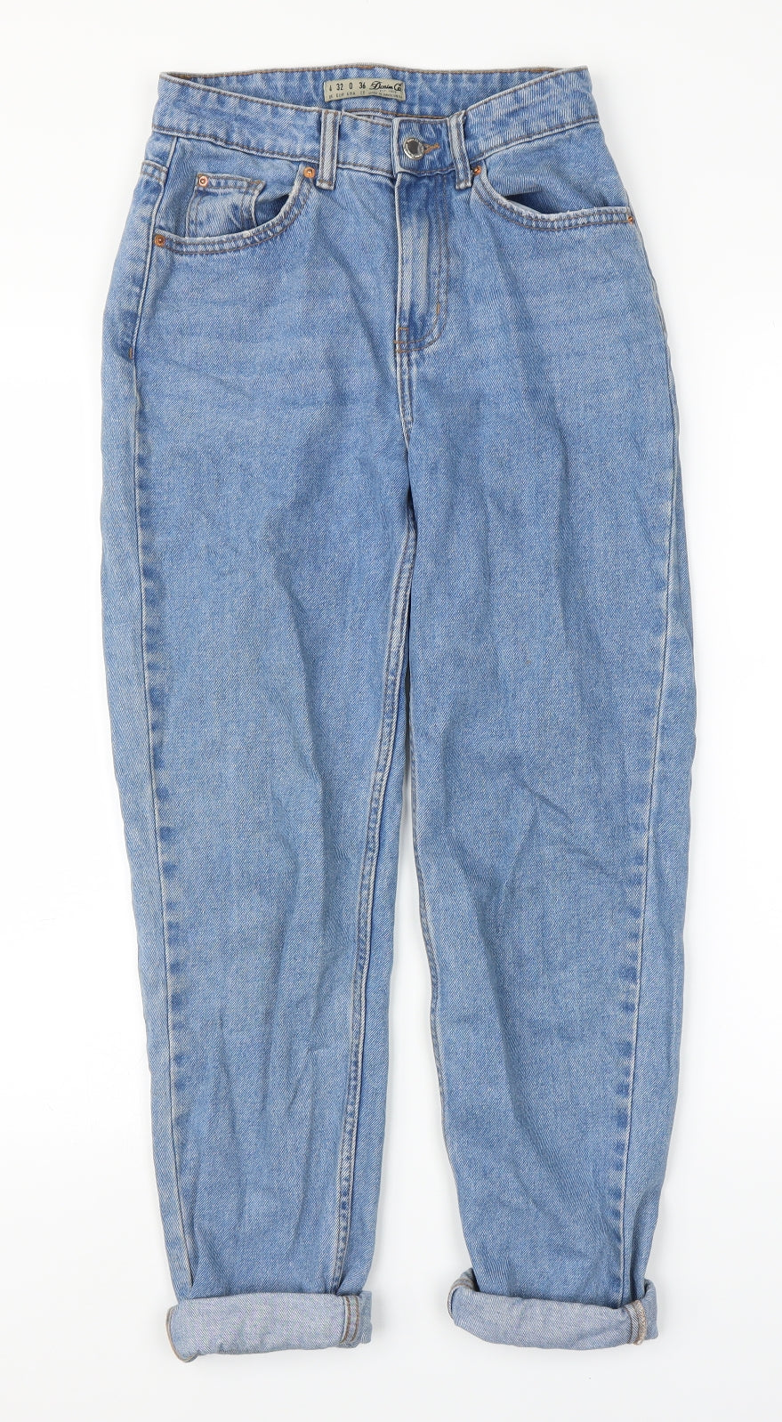Primark Womens Blue  Denim Mom Jeans Size 4 L23 in