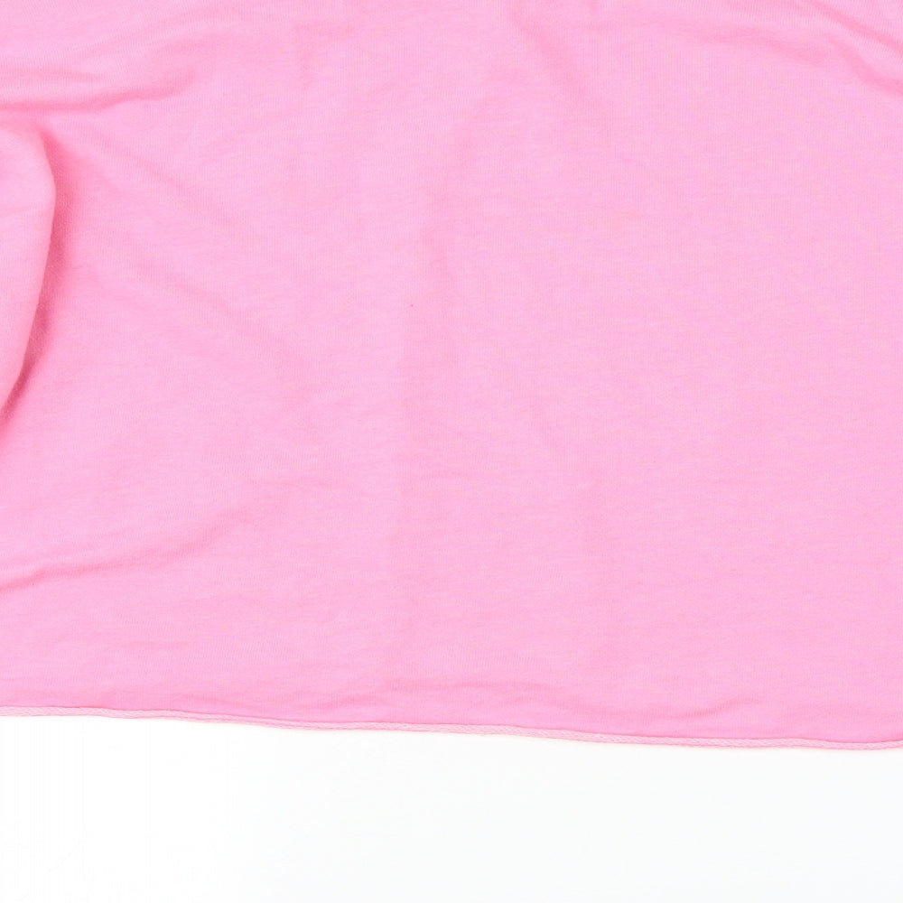 H&M Womens Pink   Pullover Jumper Size L  - Cropped
