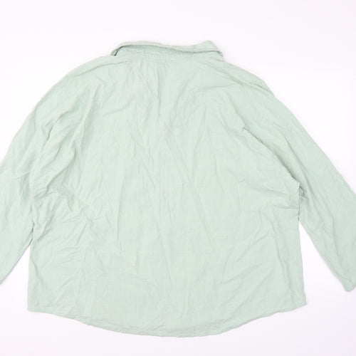 Yidarton Womens Green   Basic Blouse Size 4XL