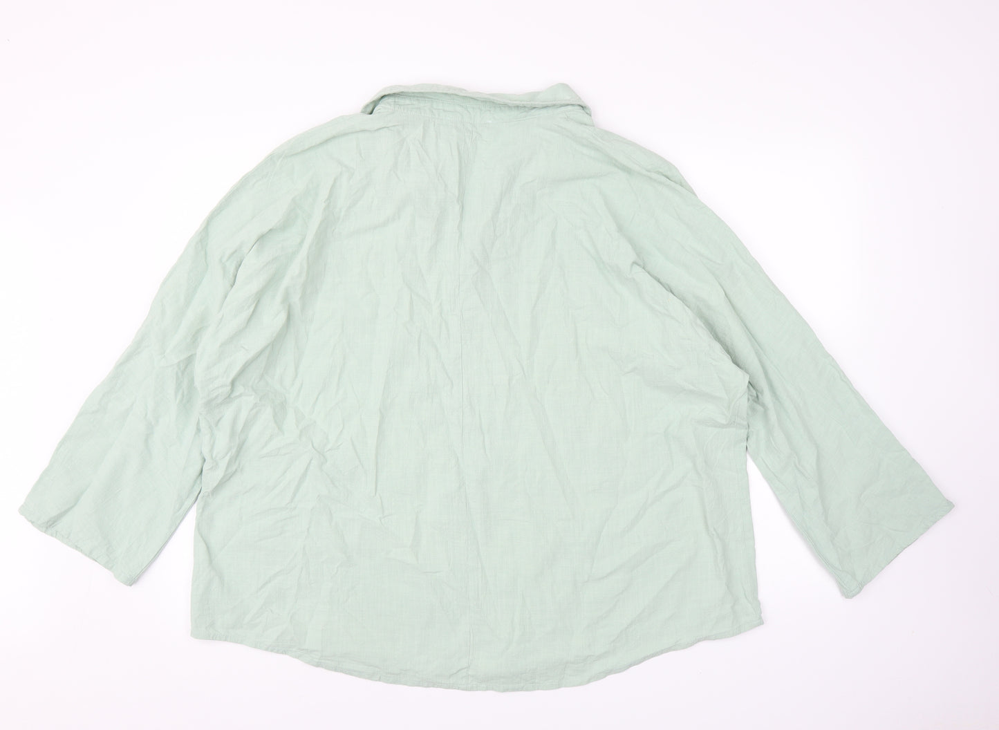 Yidarton Womens Green   Basic Blouse Size 4XL