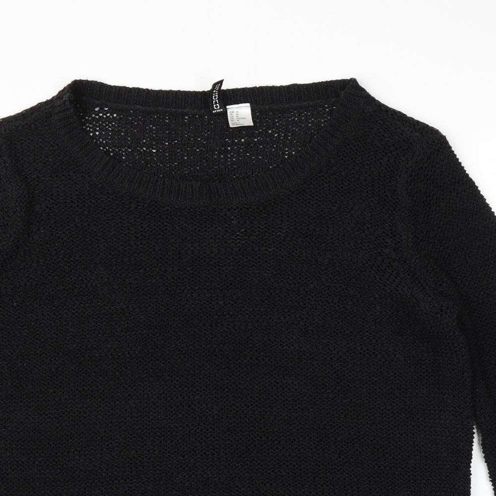 H&M Womens Black   Pullover Jumper Size 14