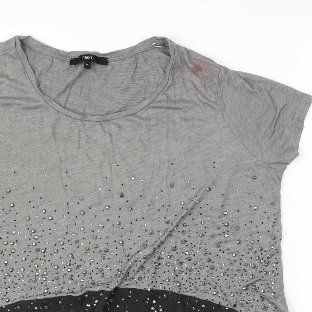 NEXT Womens Grey   Basic Blouse Size 16