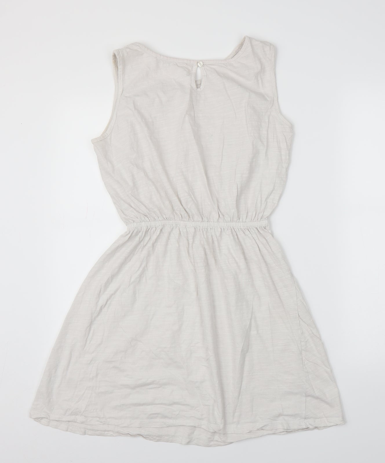 George Womens White Floral  A-Line  Size 12