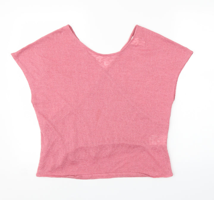 H&M Womens Pink   Wrap Blouse Size M