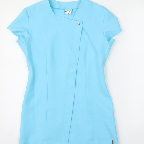 Florence Roby Womens Blue   Tunic Blouse Size 8