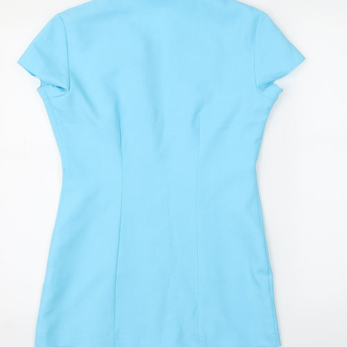 Florence Roby Womens Blue   Tunic Blouse Size 8