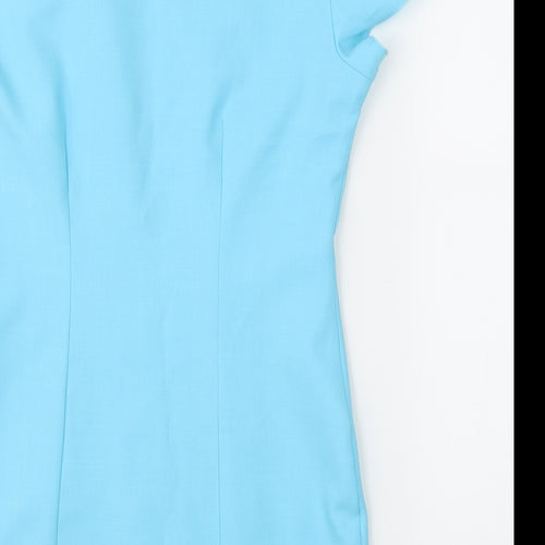 Florence Roby Womens Blue   Tunic Blouse Size 8