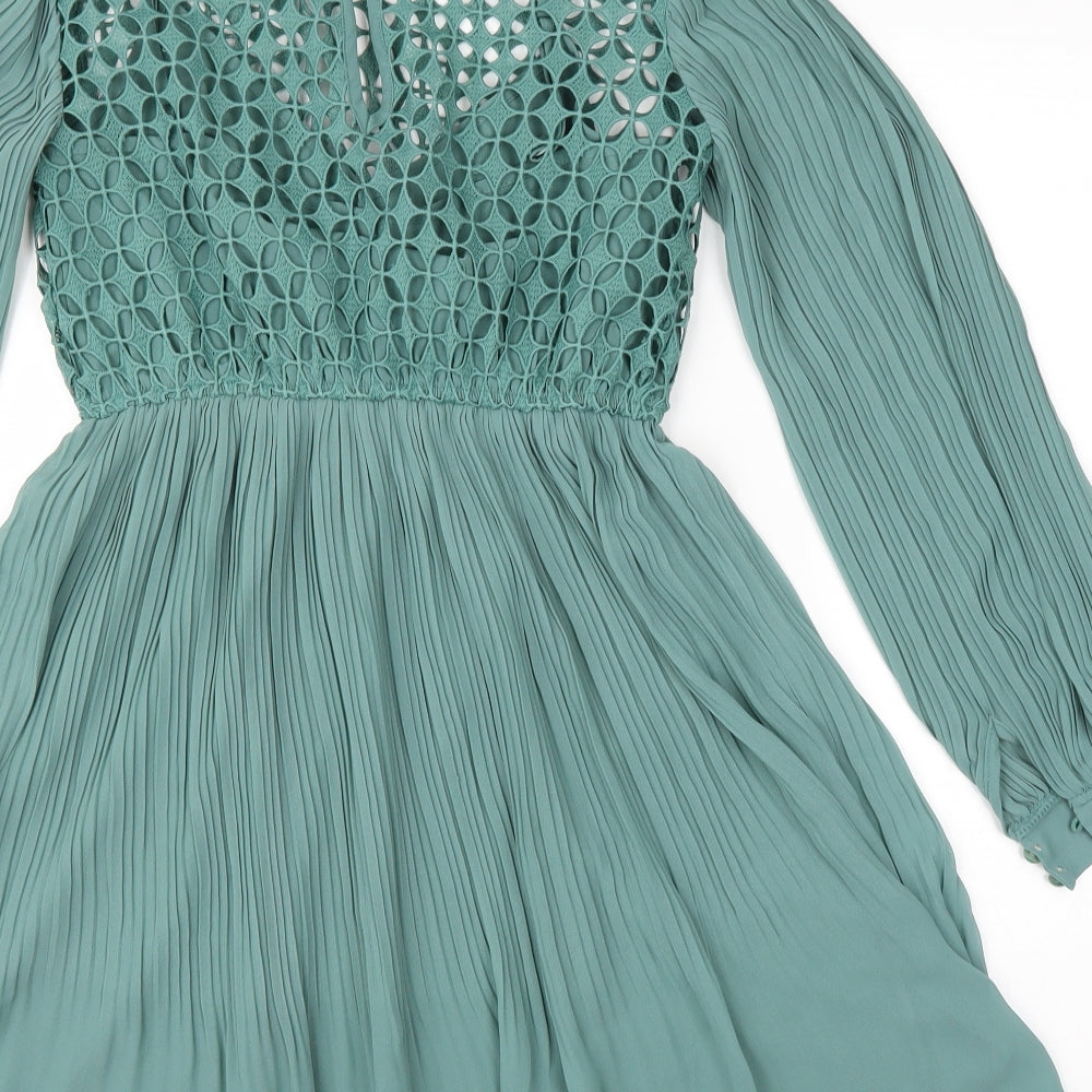 Little Mistress Womens Green   Fit & Flare  Size 8