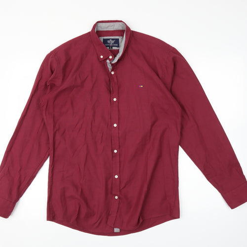 Lyon Becker Mens Pink    Button-Up Size L