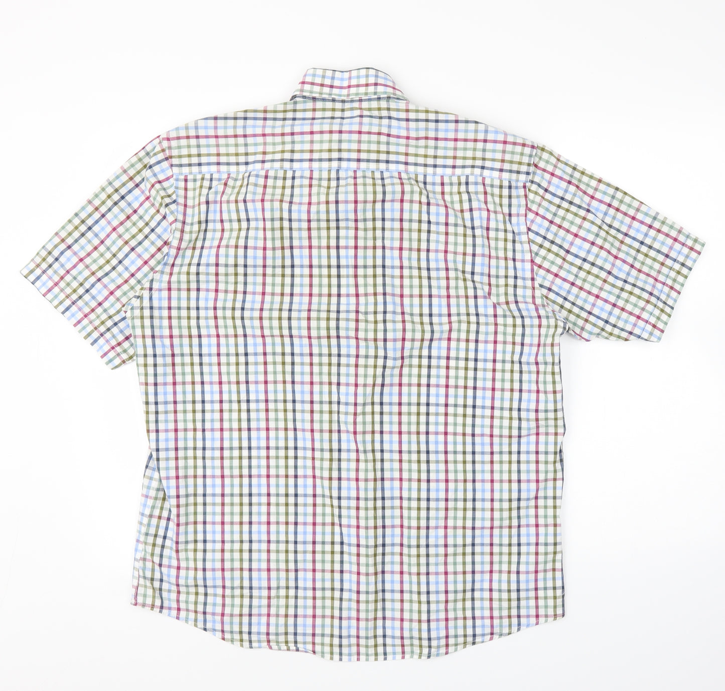 Greenwoods Mens Multicoloured Plaid   Button-Up Size L