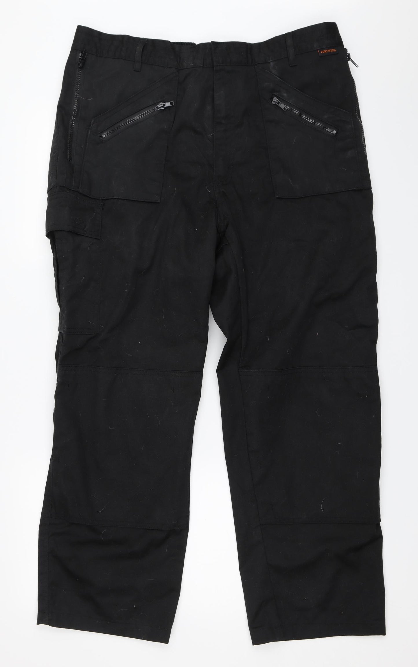 Portwest Mens Black   Cargo Trousers Size XL L31 in