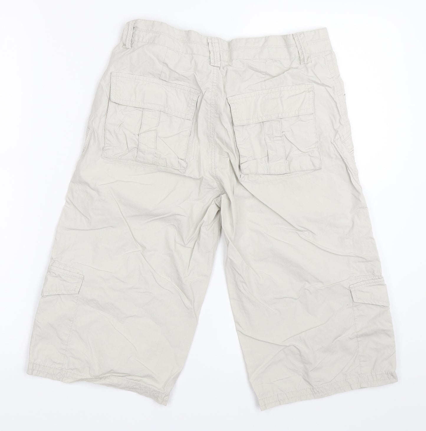 JJC Boys Beige   Cargo Shorts Size 13 Years